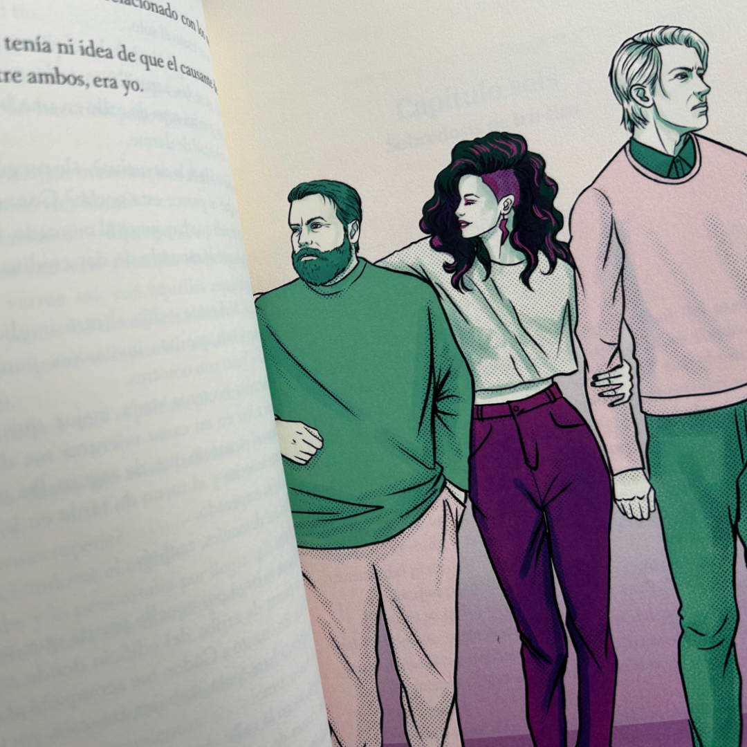 Duelo en las Highlands, ilustración interior a color