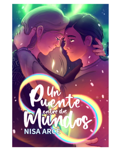 Portada de la novela Un puente entre dos mundos, romance gay ambientado en Islandia
