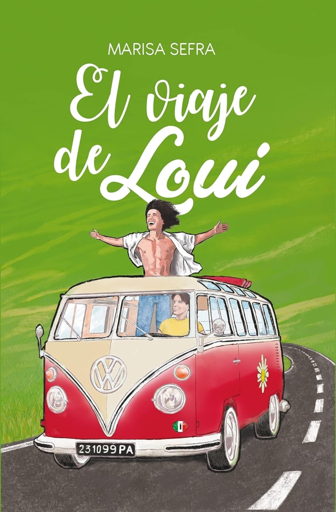 El viaje de Loui, novela de romance LGBT, de Marisa Sefra. Sagas de libros románticos.
