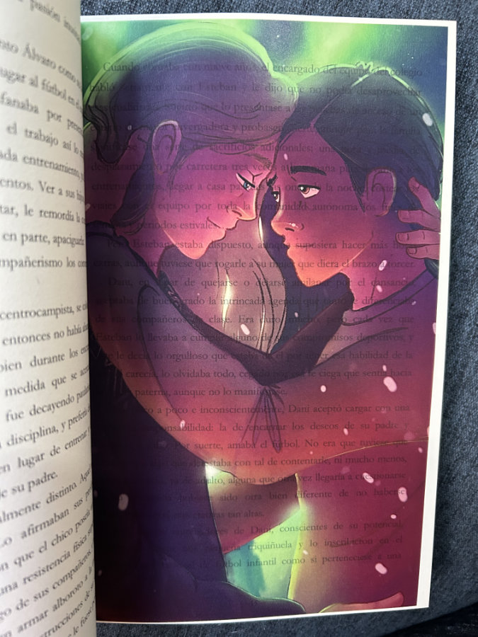 Overlay para libros, Björn e Isma de Un puente entre dos mundos, novela romance LGBT de Nisa Arce