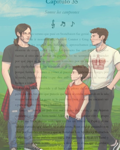 Overlay para libros de Duncan, Sean y Ryan, de Promesa en las Highlands, novela de romance LGBT de Nisa Arce