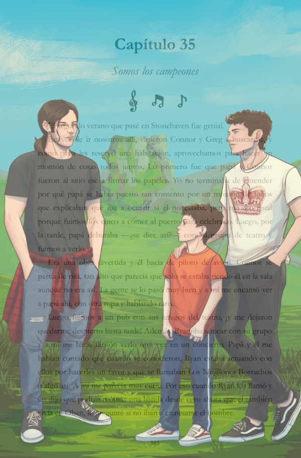 Overlay para libros de Duncan, Sean y Ryan, de Promesa en las Highlands, novela de romance LGBT de Nisa Arce