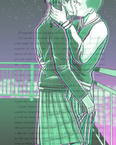 Veladura del beso de Greg y Connor, de Duelo en las Highlands, novela de romance LGBT de Nisa Arce