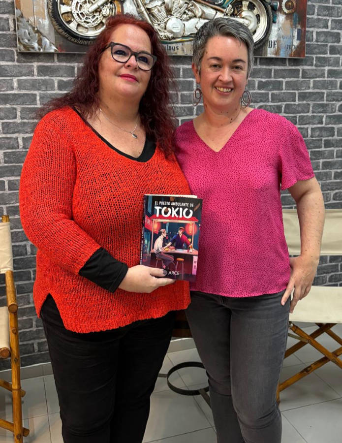 Charla literaria El Ultílogo, Josefa Molina y Nisa Arce, Gáldar