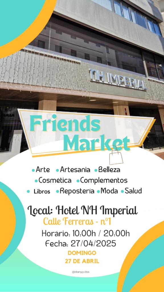 Friends Market, 27 de abril en Las Palmas de Gran Canaria, escritora Nisa Arce