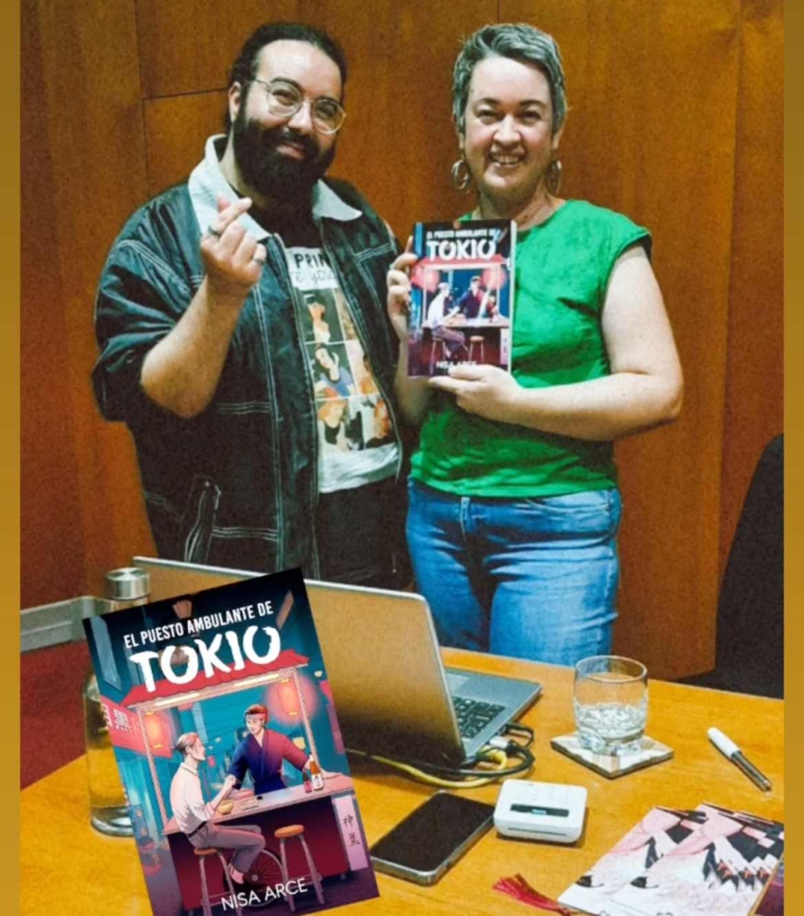 Presentación de El puesto ambulante de Tokio, de Nisa Arce, en la biblioteca pública del Estado de Las Palmas, romance LGBT