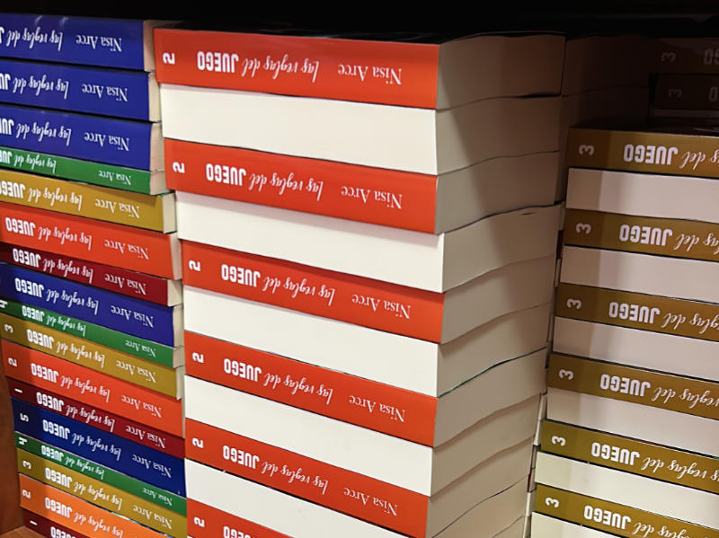 Almacenaje de libros de una tienda online de escritora autopublicada