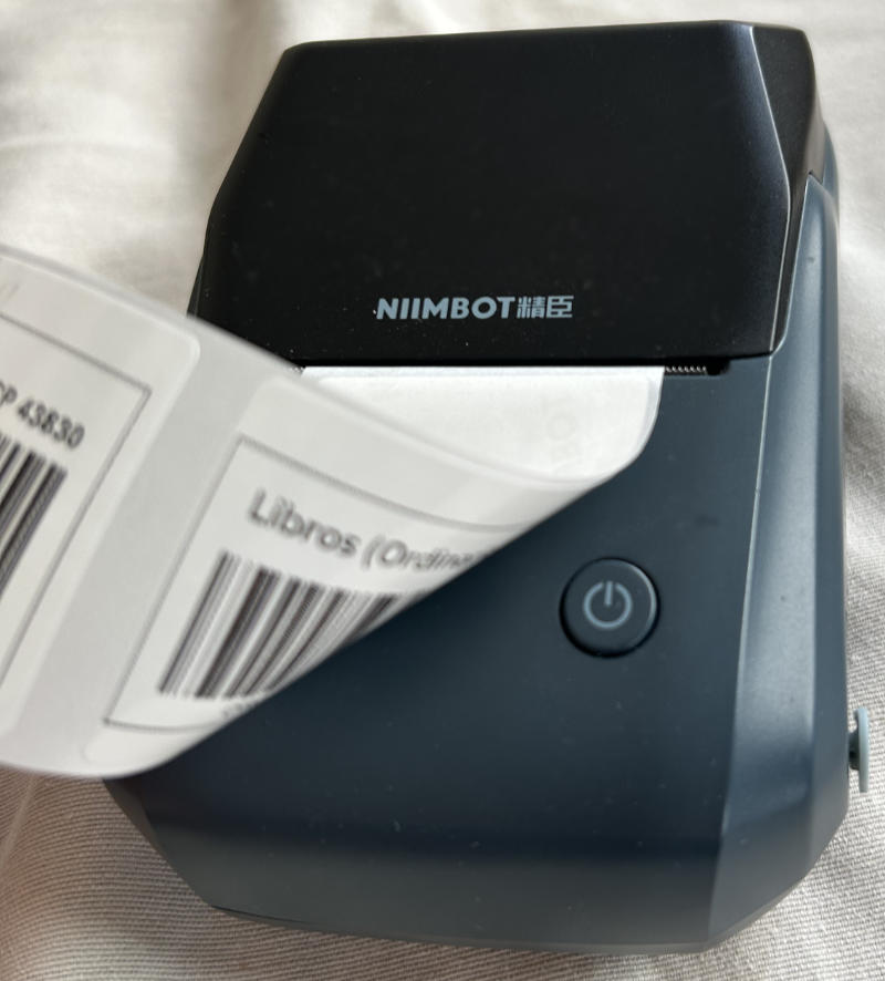 Impresora térmica de etiquetas ideal para tienda online de libros autopublicados