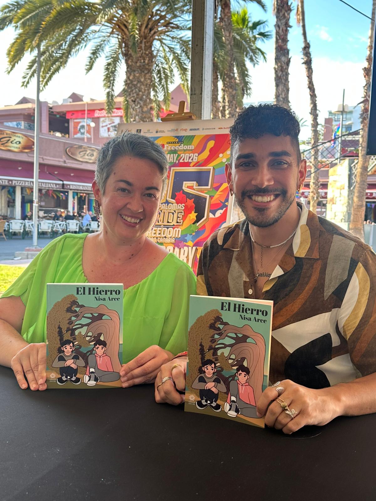 Presentación de El Hierro, de Nisa Arce y editorial Siete Islas, en el Pride de Maspalomas 2026